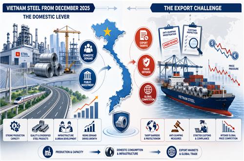 Vietnam Steel from December 2025: The Domestic Lever and the Export Challenge