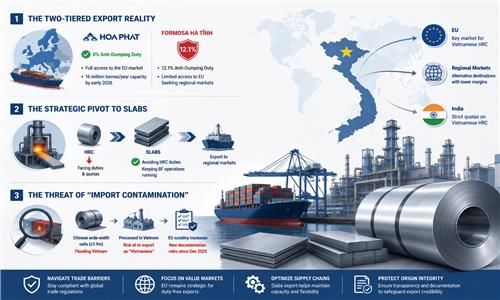 Vietnam’s Steel Export Strategy: Navigating Protective Barriers and Loophole Pressure